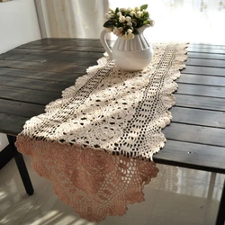 Crochet Table Runner Vintage Hand Crochet table runners