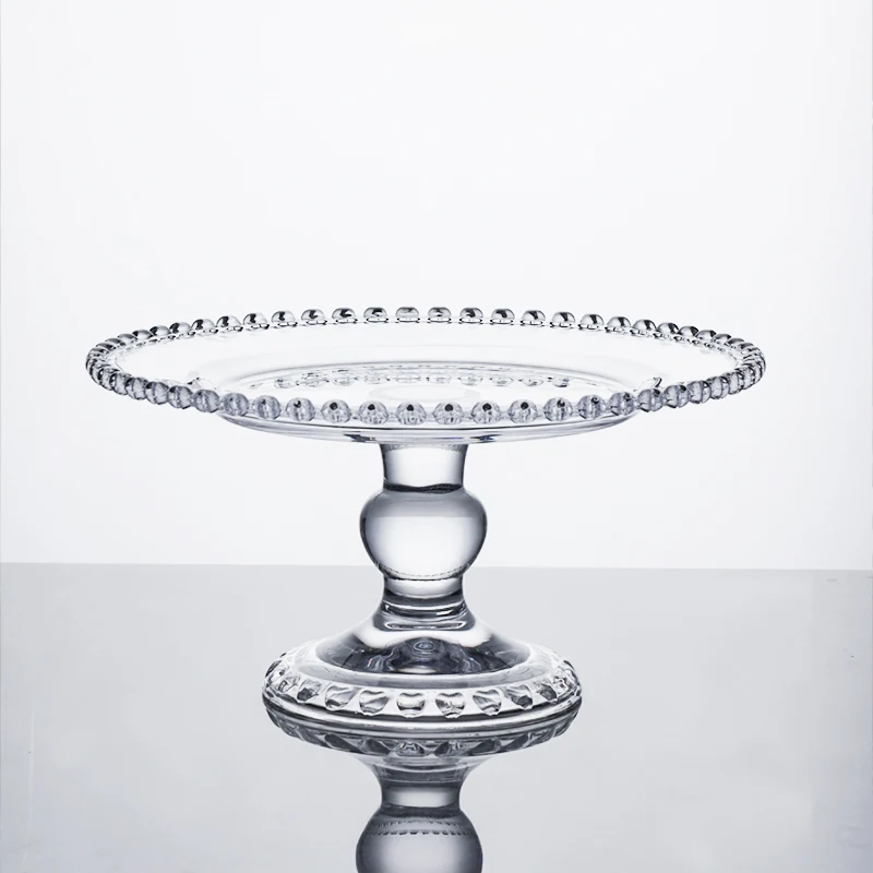

Table glass tall cake tray display stand Mori set table tea