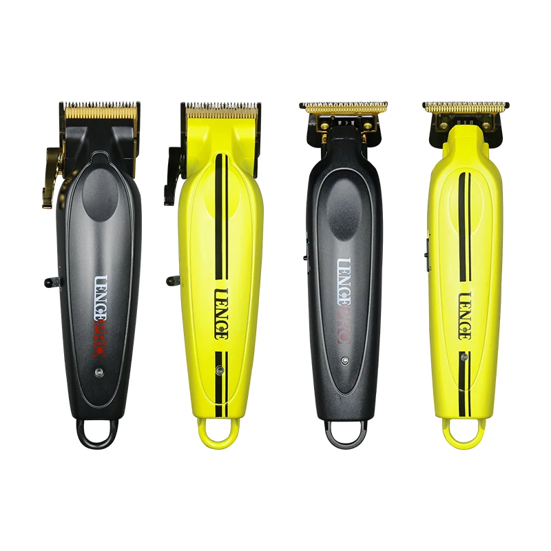 Cortadora de pelo profesional LENCE PRO para hombres, máquina de acabado de corte de pelo totalmente metálica, cortador de pelo con Motor sin escobillas, cortadora de pelo de 7200RPM