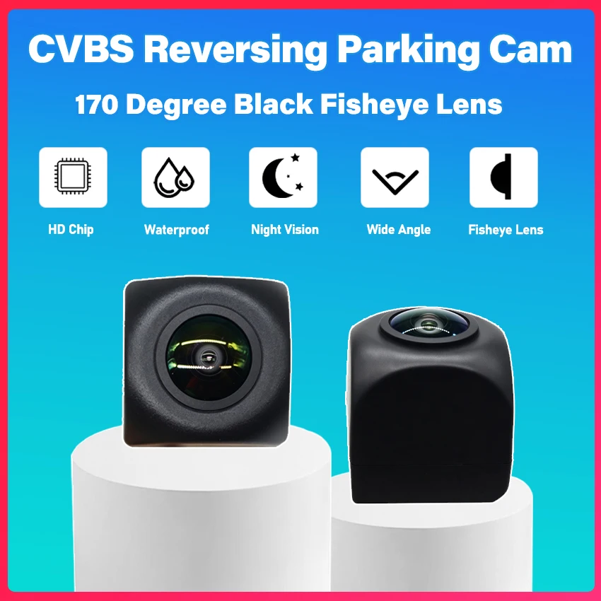 For Toyota Land Cruiser Prado J90 J120 J150 Rear View Camera Fisheye CCD Night Vision RCA License Plate Camera Backup Camera - view 4