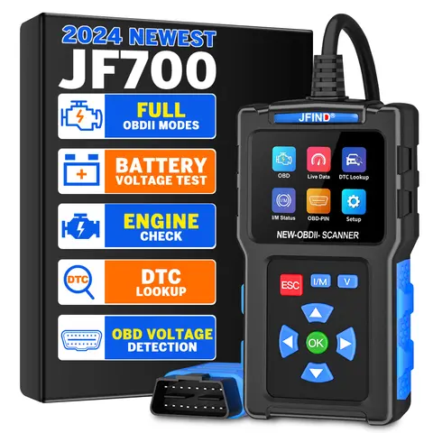 OBD2 스캐너 진단 도구, JFIND JF700 자동 점검 엔진 코드 리더, OBD 전압 감지, OBD2 명확한 오류 코드 진단