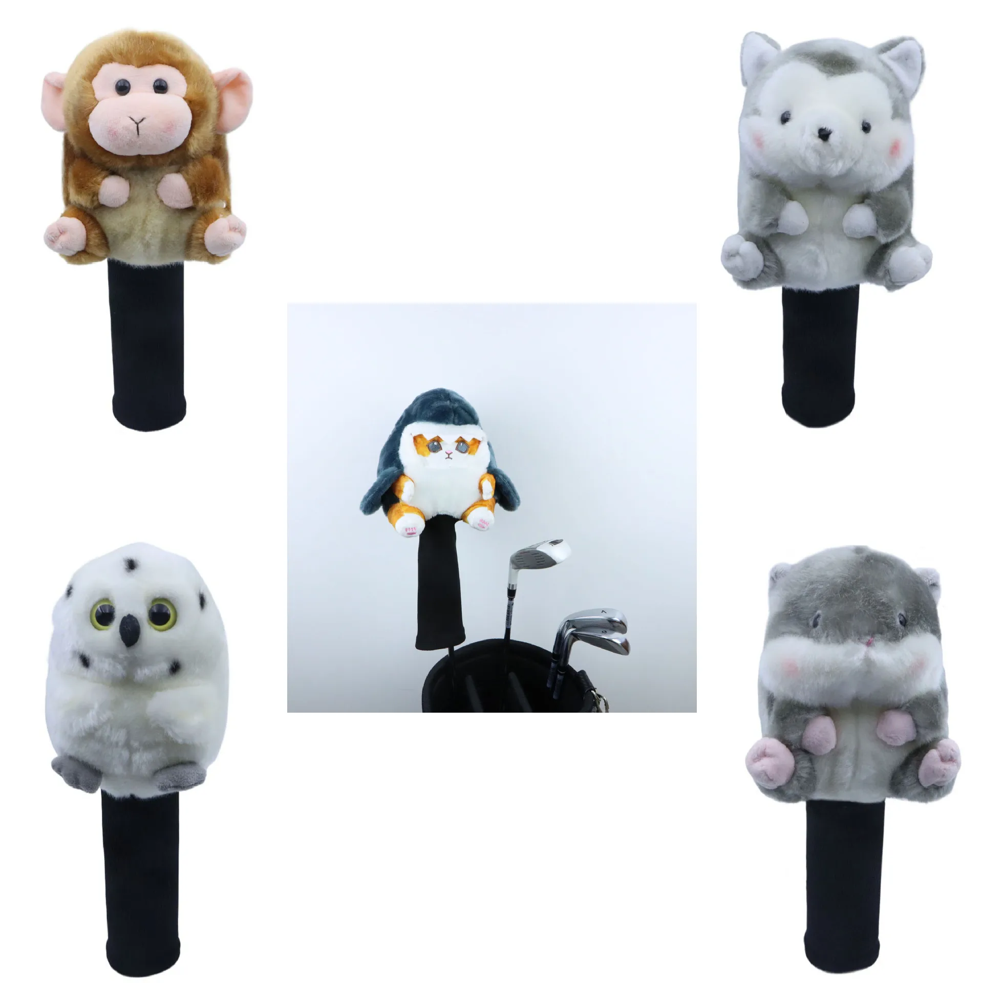 Animal Golf Headcovers for Fairway #3#5 Woods Cover High Quality Golf Headcovers Protector Accessories Mascot Novelty Cute Gift