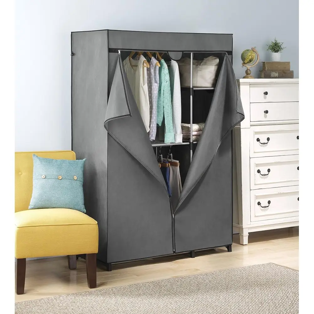 Espacio de almacenamiento mejorado: 5 estantes ajustables y robustos con tapa desmontable