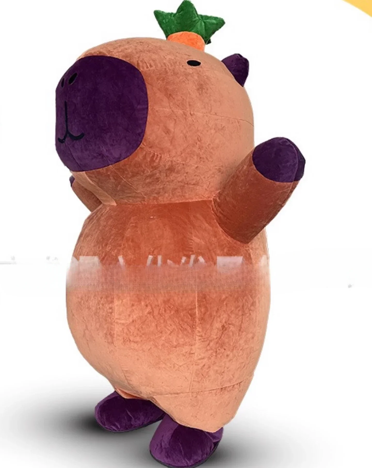 インフレータブルカピバラマスコットコスチューム ハロウィン クリスマス 動物コスプレ 広告衣装 大人用 ファンシーパーティードレス 電池不要