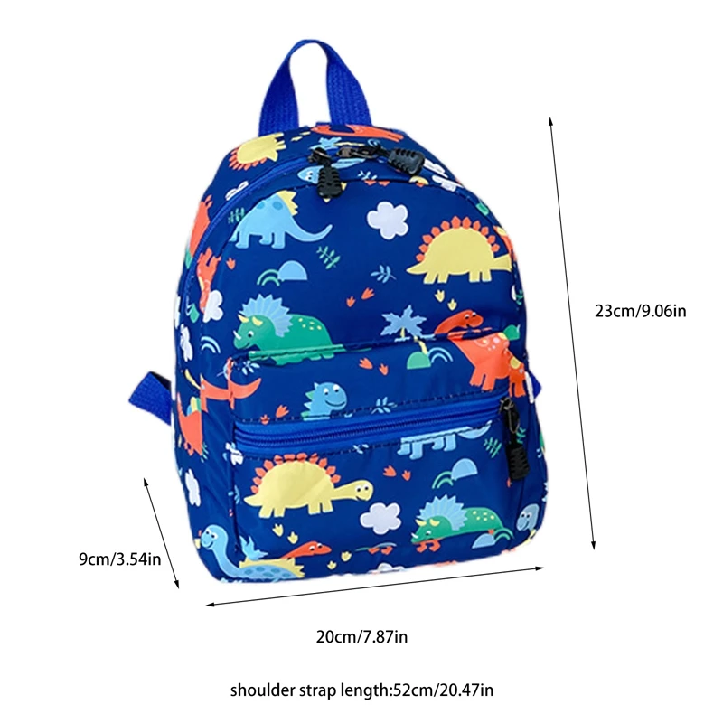 Children\'S Cartoon Dinosaur Backpacks Teenager Cute Kindergarten Schoolbag Waterproof Kids Boys Girls Book Stationery Storage