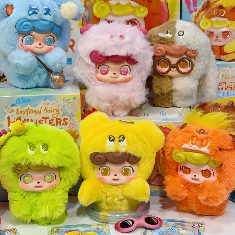 

Новый Q.Kid эмоциональный кулон серии волосатых монстров слепая коробка модная игровая аниме периферийный рюкзак кулон подарок на день рождения для девочки