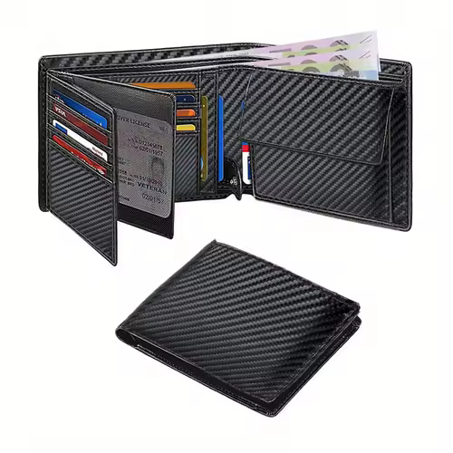 Wallets for Mens Muti-Functional RFID Blocking Slim Wallet with 15 Credit Card Holders - Image 8