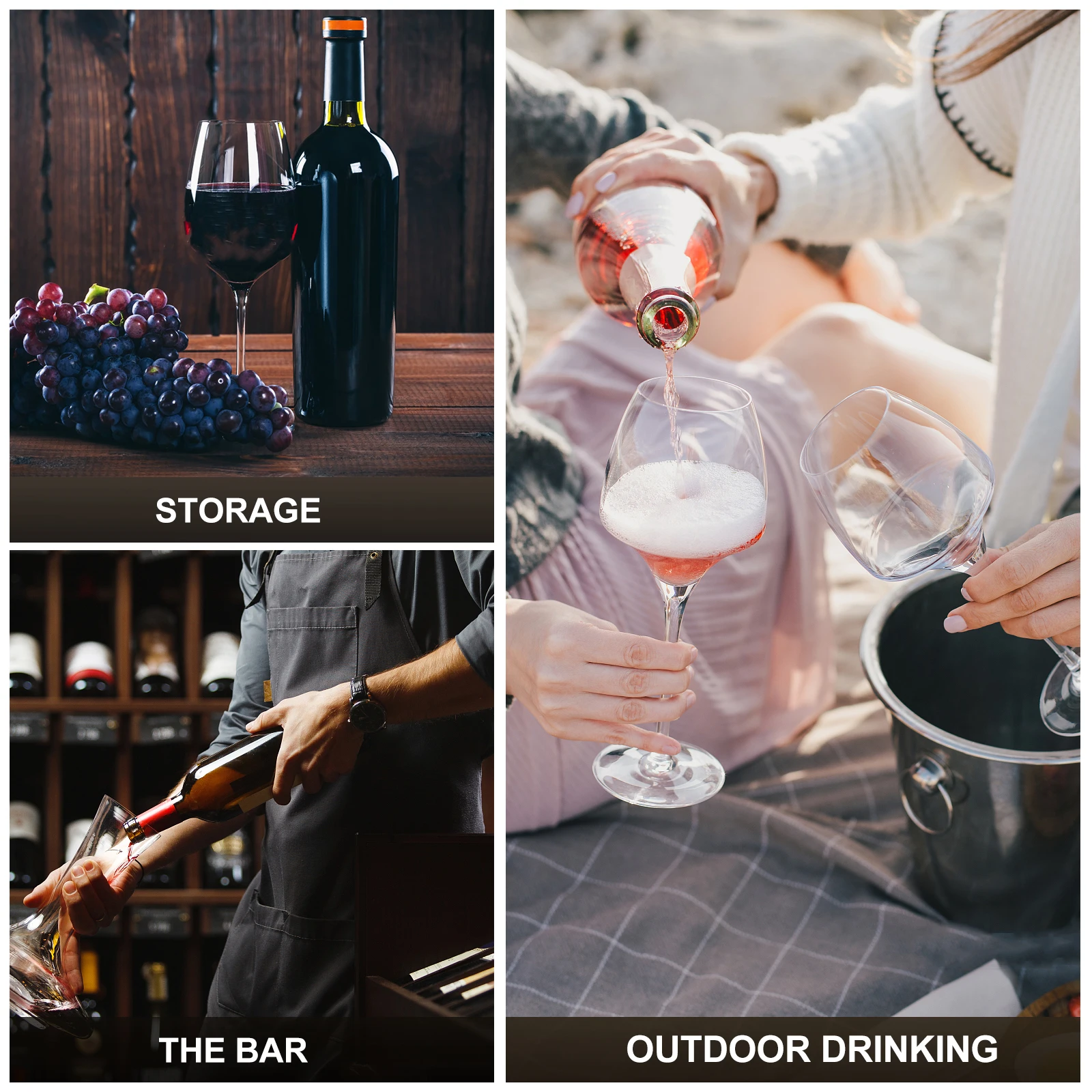 

Single Wine Bottle Tote Bag Felt Red Wine Gift Bag Portable Bottle Carrier for Party Picnic Outdoor Use