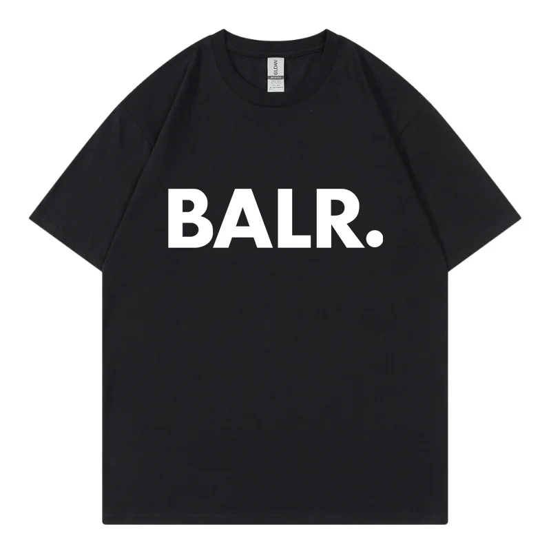 T shirt Men Hip Hop Balr Print Cotton T Shirt Streetwear Harajuku Summer Short Sleeve T-Shirt Women Tops Tees Fashion Clothing