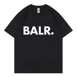 T shirt Men Hip Hop Balr Print Cotton T Shirt Streetwear Harajuku Summer Short Sleeve T-Shirt Women Tops Tees Fashion Clothing