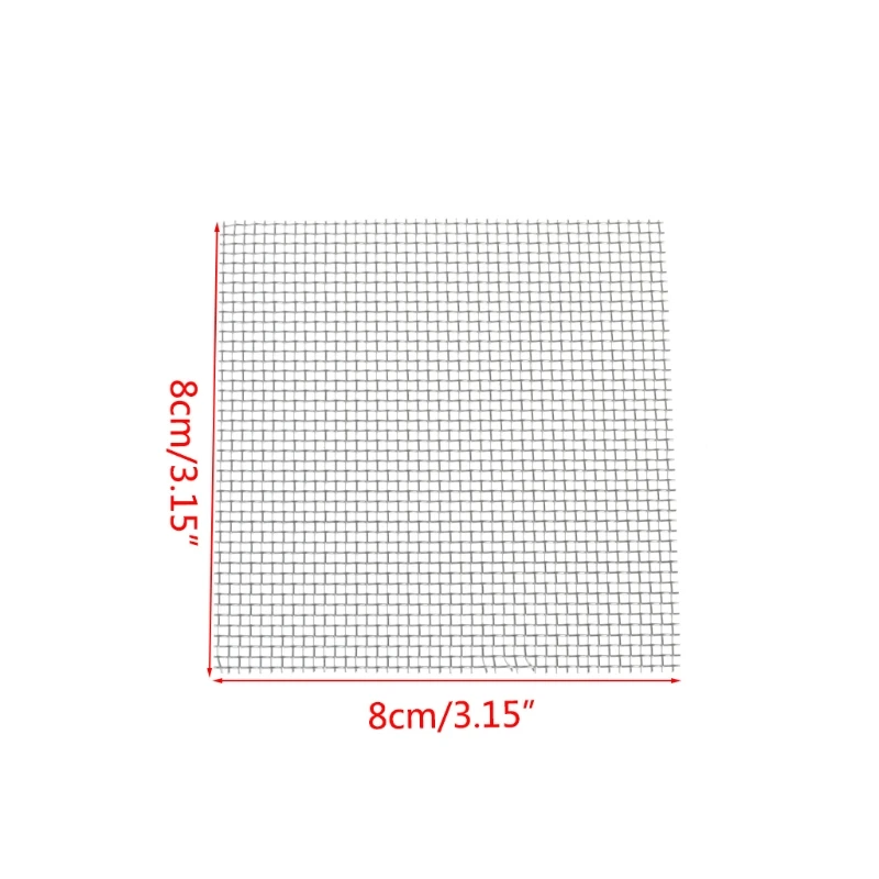 Wire Mesh Sturdy Metal Mesh Sheets for DIY Projects Stainless Steel Rust Resistance Mesh Screens 3.15 x 3.15 Inches