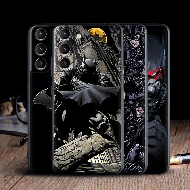 Marvel Batmans Catwomans Phone Case For Samsung Galaxy S24 Ultra S23 FE S22 5G S21 S20 Back Cover S23 S24 Plus S10 Silicone Case