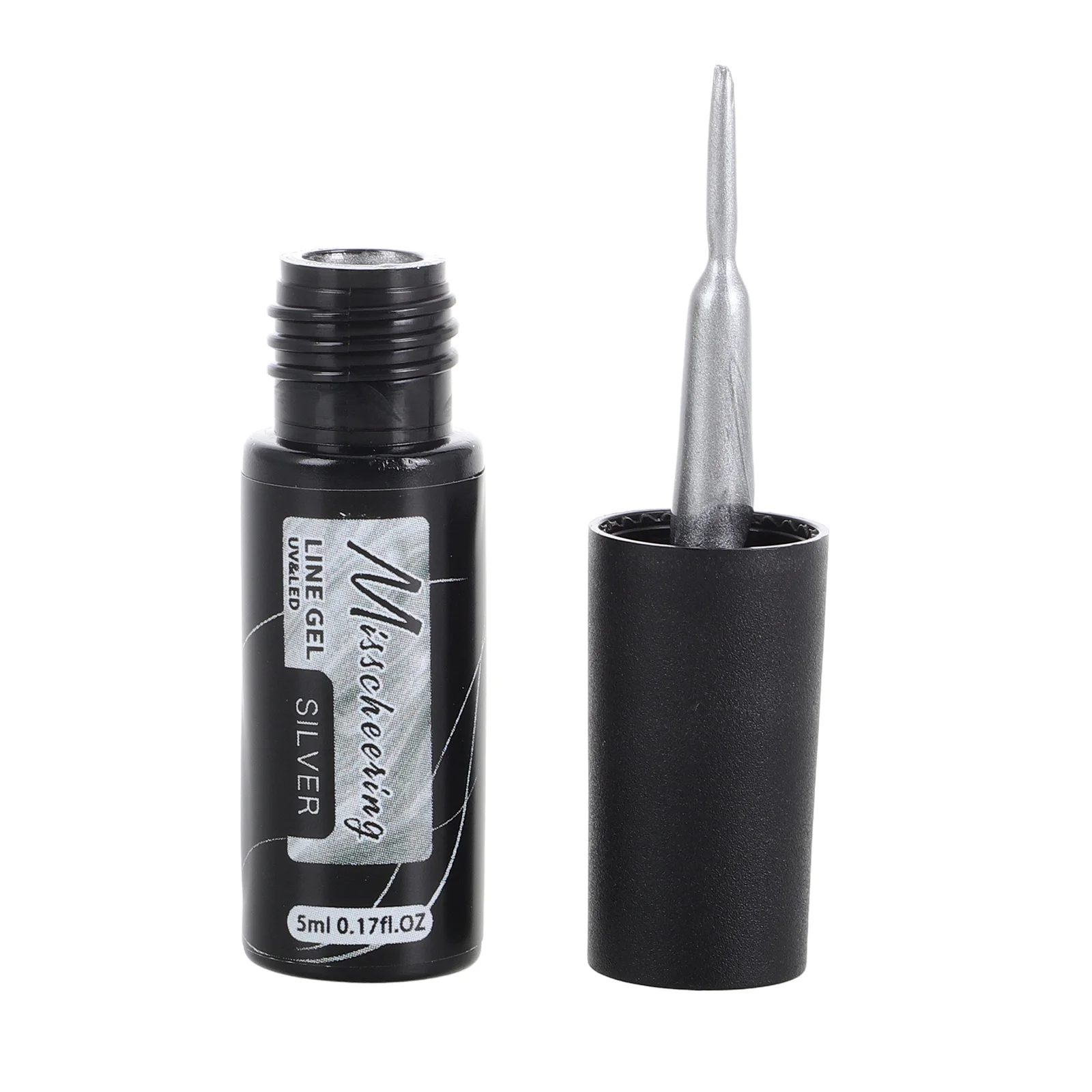 

5Ml Metallic Gel Nail Art Liner Precision Gel for Salon Nail Outlining High Density Smooth Application False Nails Accessories