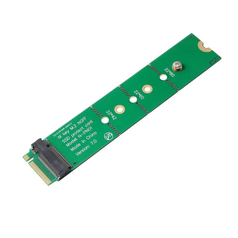 M.2 SSD Protect Card Test Tool M.2 SATA Adapter PCIE NVME M2 Adapter Converter Test Board Expansion Card Riser for 22110 M.2 SSD