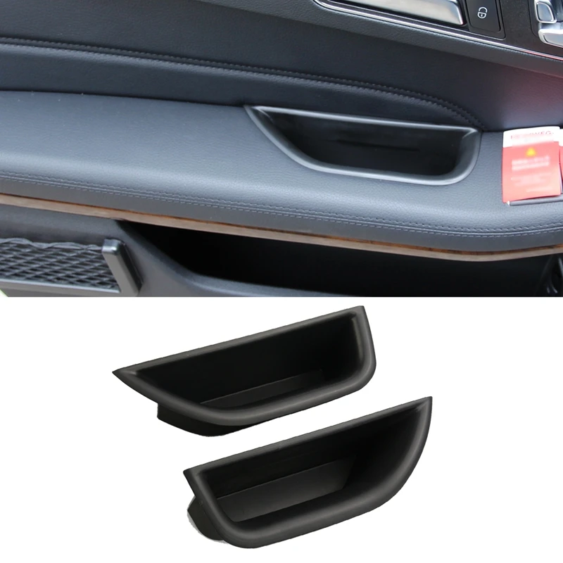 

For Mercedes Benz 2008-2015 E Class W212 Door Handle Container Holder Tray Storage Box Car Organizer Accessories Front B