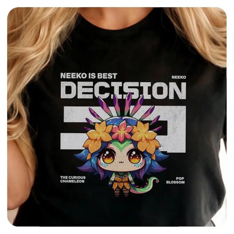 Neeko Shirt , Japanese Style Unisex Gamer Gift, Softstyle Tee, Best Gamer Gifts Fan Shirt, Unisex Gift