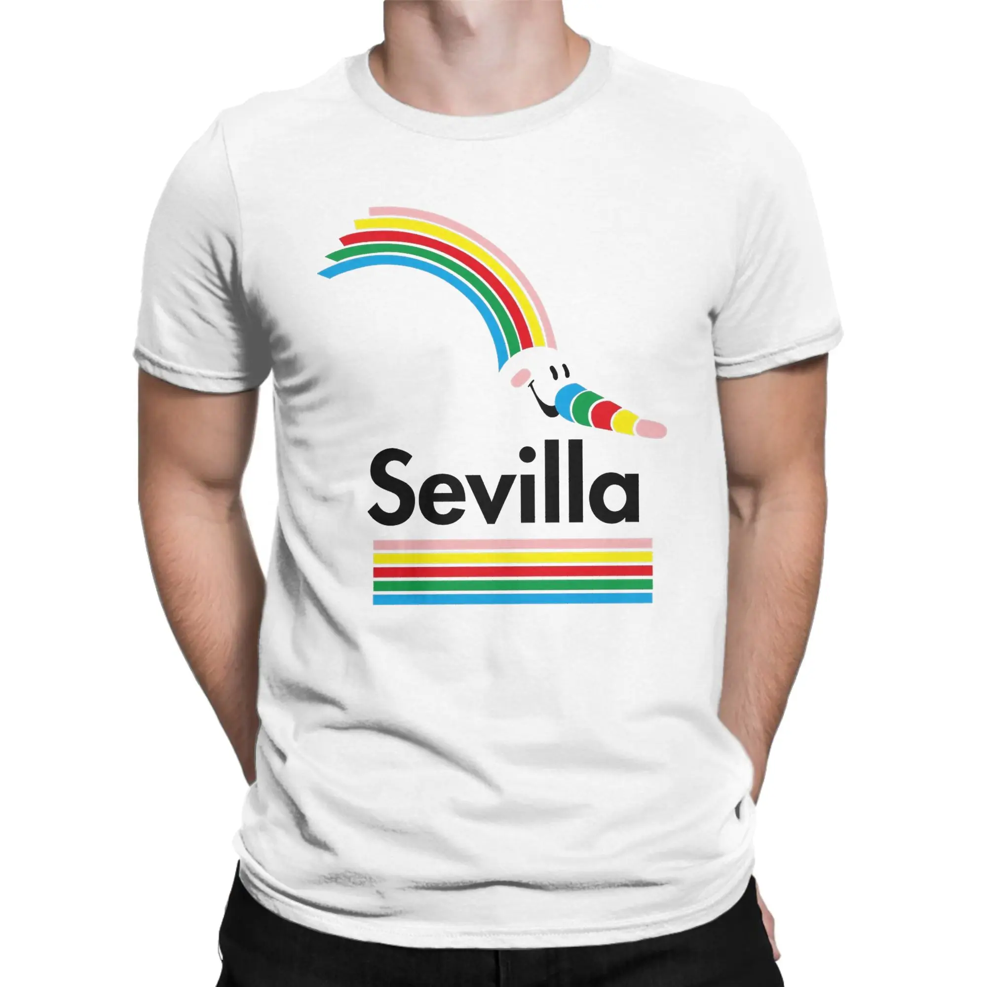 Curro Random Expo 92 in Seville T Shirt Beach 100 Cotton T Shirts For Men Harajuku Design Tee Shirt Short Sleeve Awesome Top Tee