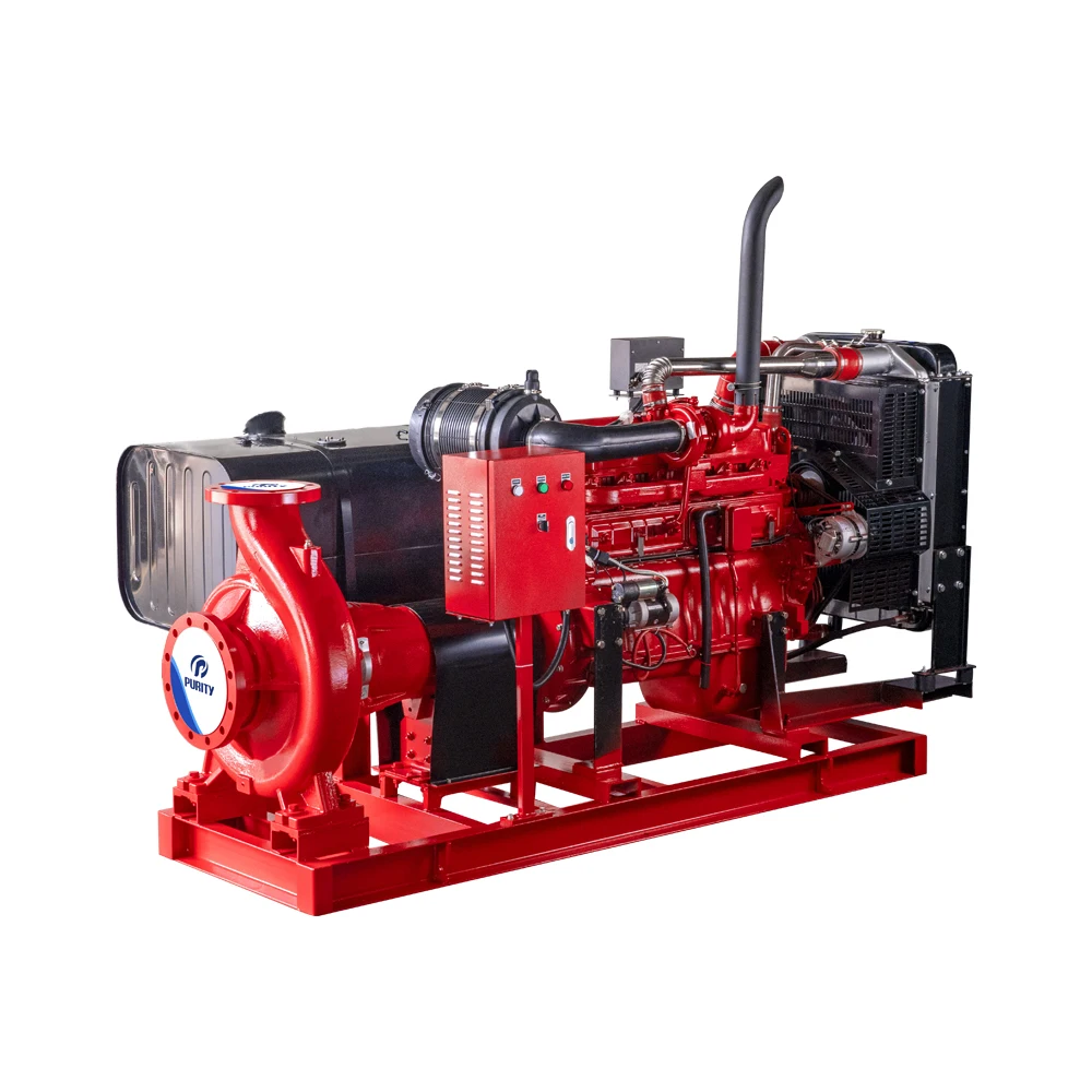 Purity Centrifugal End Suction Fire Fighting Pump With Diesel Engine For Commercial Building