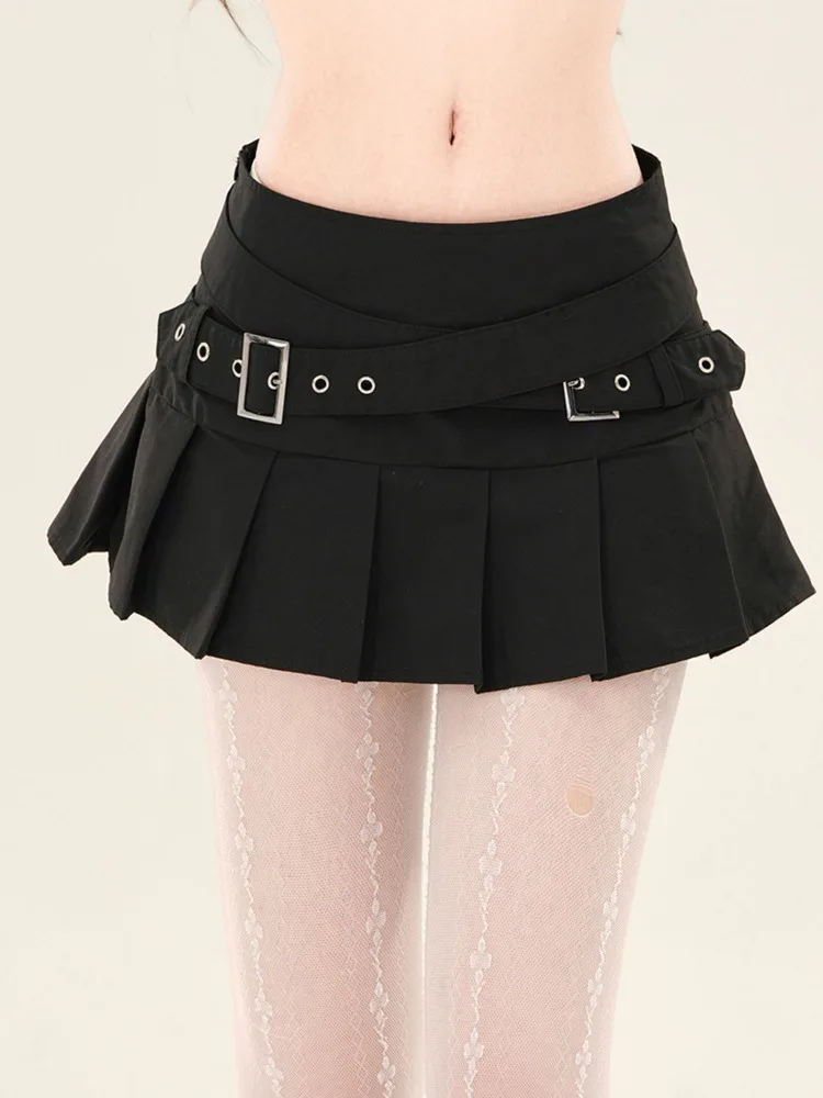 

French Elegant Striped JK Skirts Women Summer Chic A-line Flattering Pleated Short Skirt Harajuku Korea Style Casual Skirts Y2k