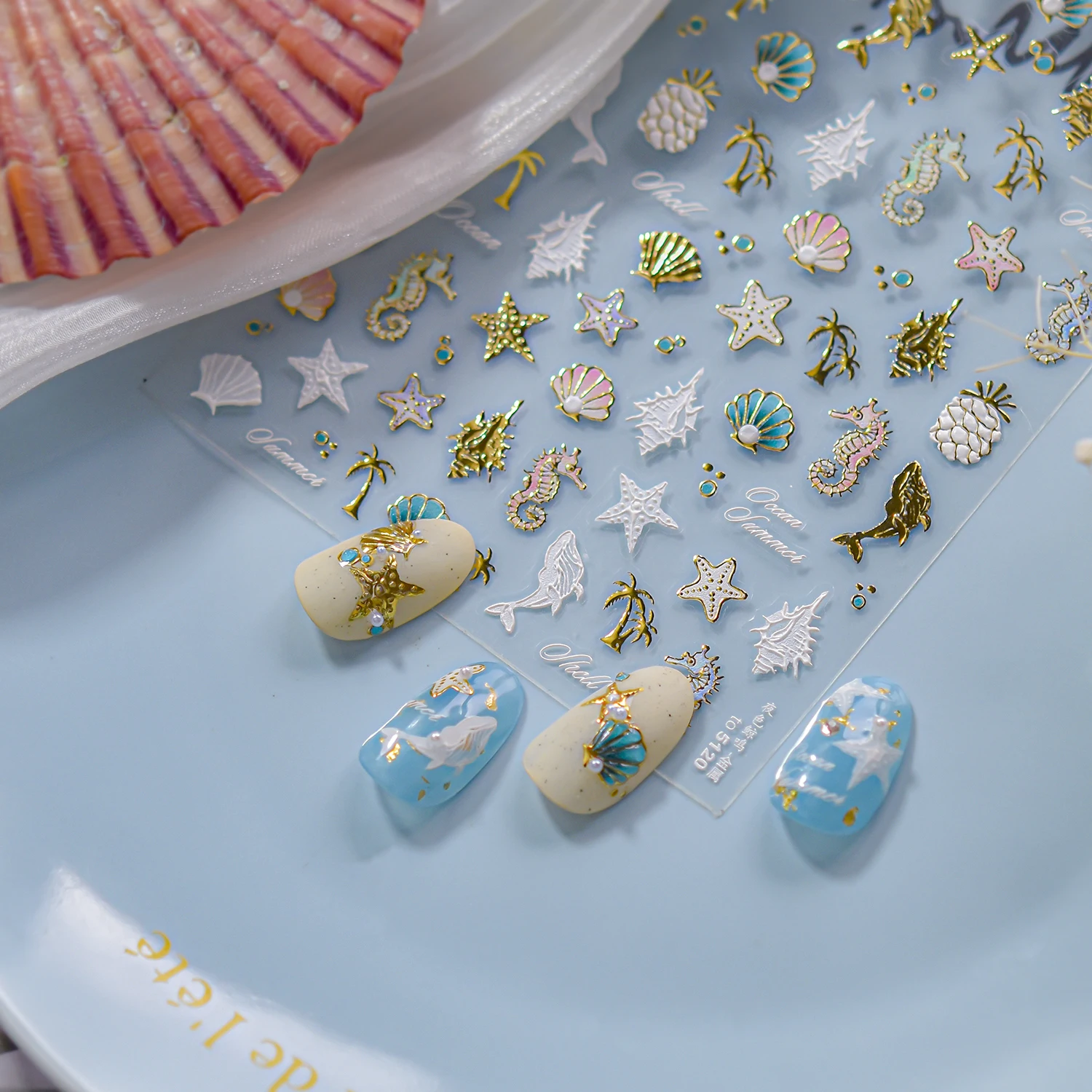 1 قطعة 5D البريق لامعة نمط مسمار ملصقات مسمار الفن Accessory المبهر بريق تحت عنوان المحمولة التجفيف السريع جرلي ملصقات #4