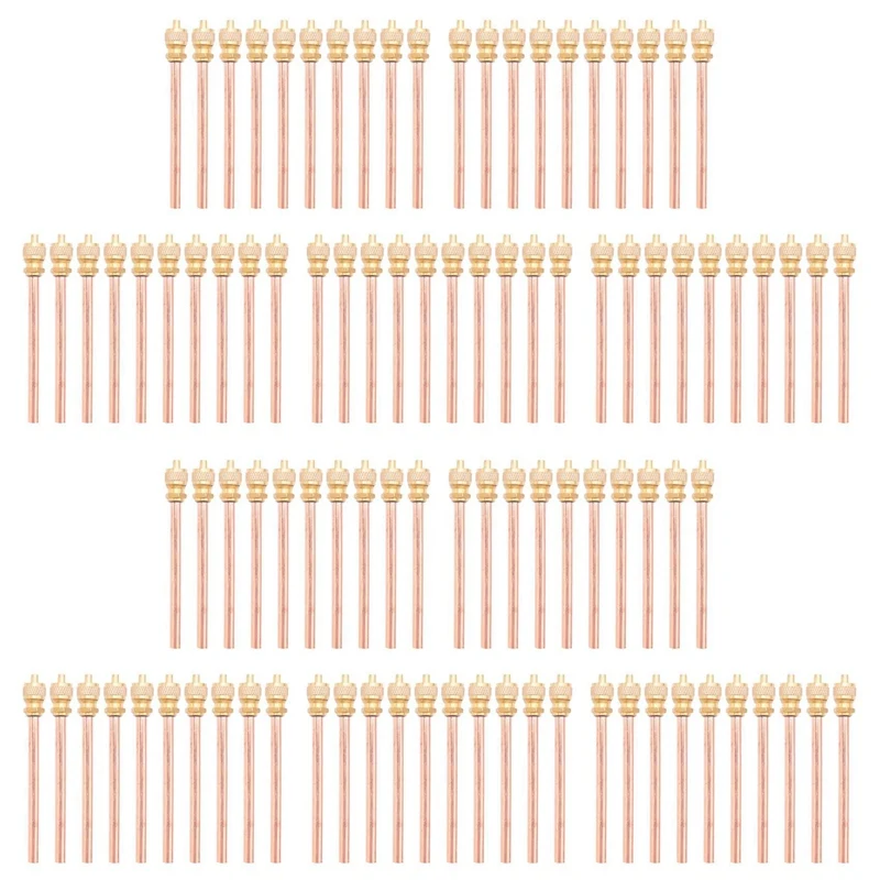100 zawór 1/4 Cal SAE X 1/4 Cal OD X 4 Cal rdzeń trzpienia AC chłodzenie