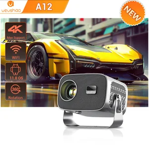 VEVSHAO A12 Proyector Mini Video LED portátil Android 11.0 Wifi 6 Mirror Smartphone para 1080p 4K Video Cinema Proyector 12 Mejor proyector interactivo de ventas - №12