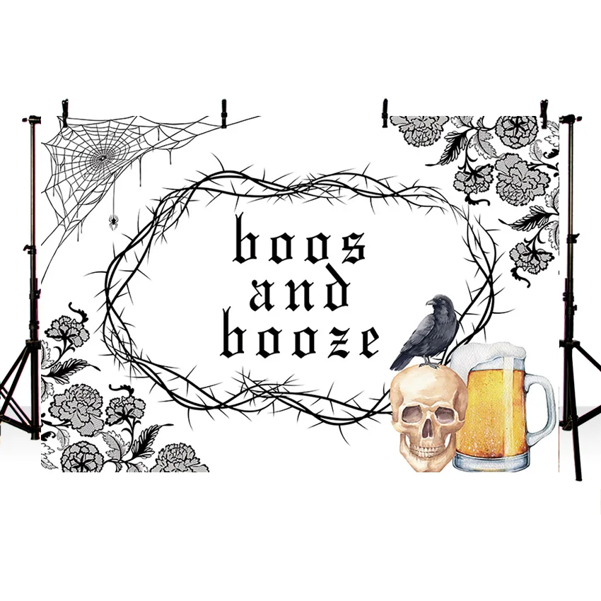 Mehofond Hintergrund Boos und Schnaps Spinne Web Reben Blume Dekoration Poster Halloween Banner Fotografie Hintergrund Foto Requisiten