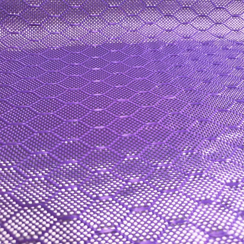 Kafu purple hexagonal football pattern jacquard motorcycle modified helmet DIY surface decoration 3K carbon fiber woven fabric