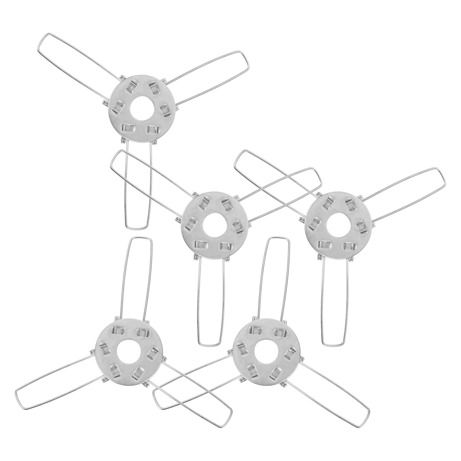 5 pçs cabeça da lâmpada primavera clipes adaptador de metal para pingente abajur de parede diy luminárias clipe na lâmpada de retenção mola recesso