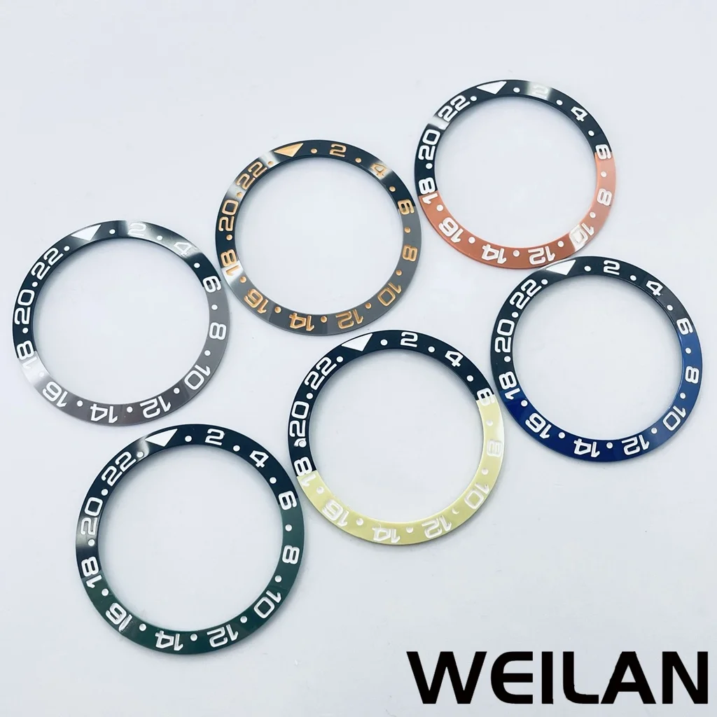38mm Keramik Lünette gmt Taucher Stil 40mm Gehäuse Inlay Lünette Ersatz Tauchen Inlay Zubehör