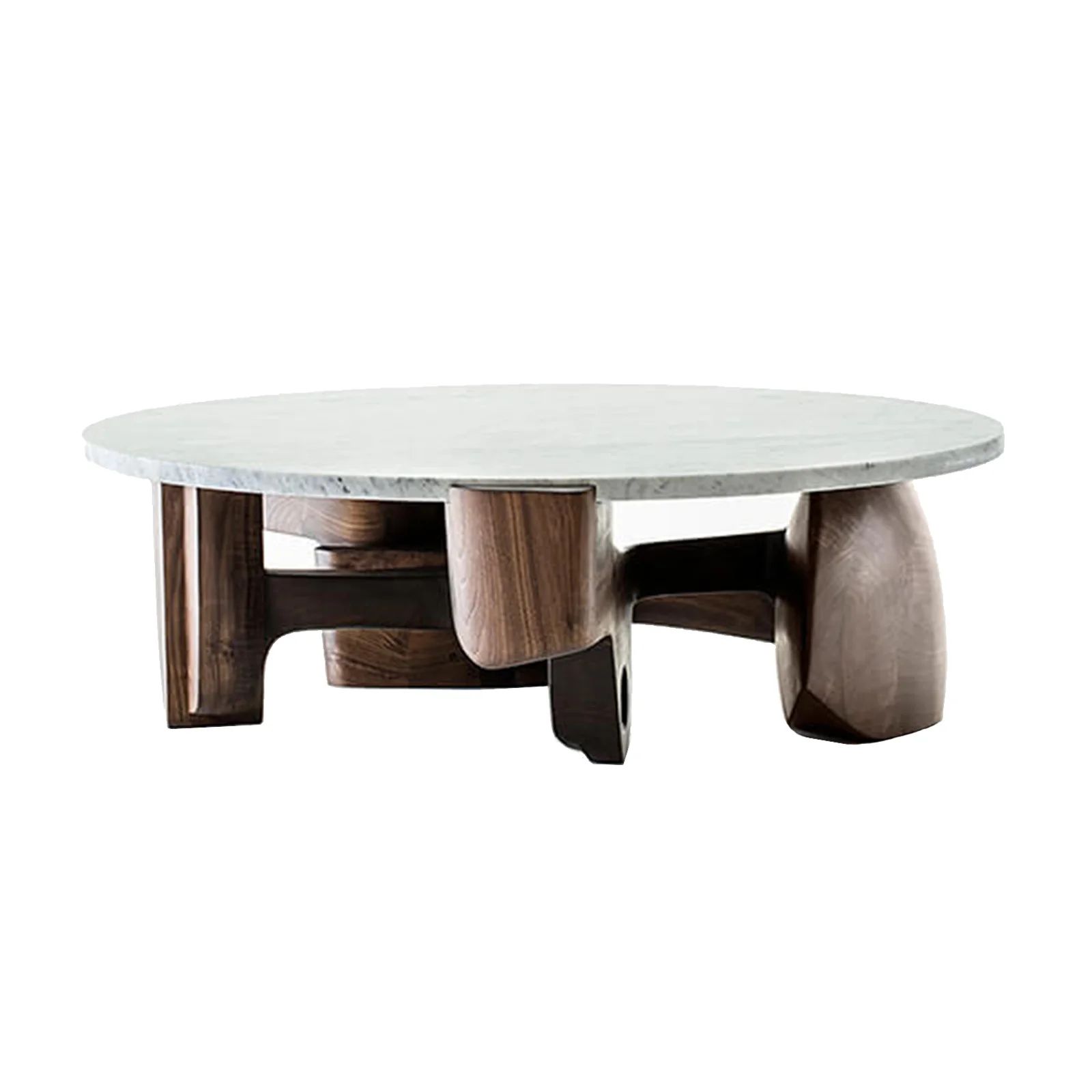 Minimalist High End Stainless Steel Modern Extendable Designer Nordic Tree Stump Solid Wood Living Room Furniture Coffee Table