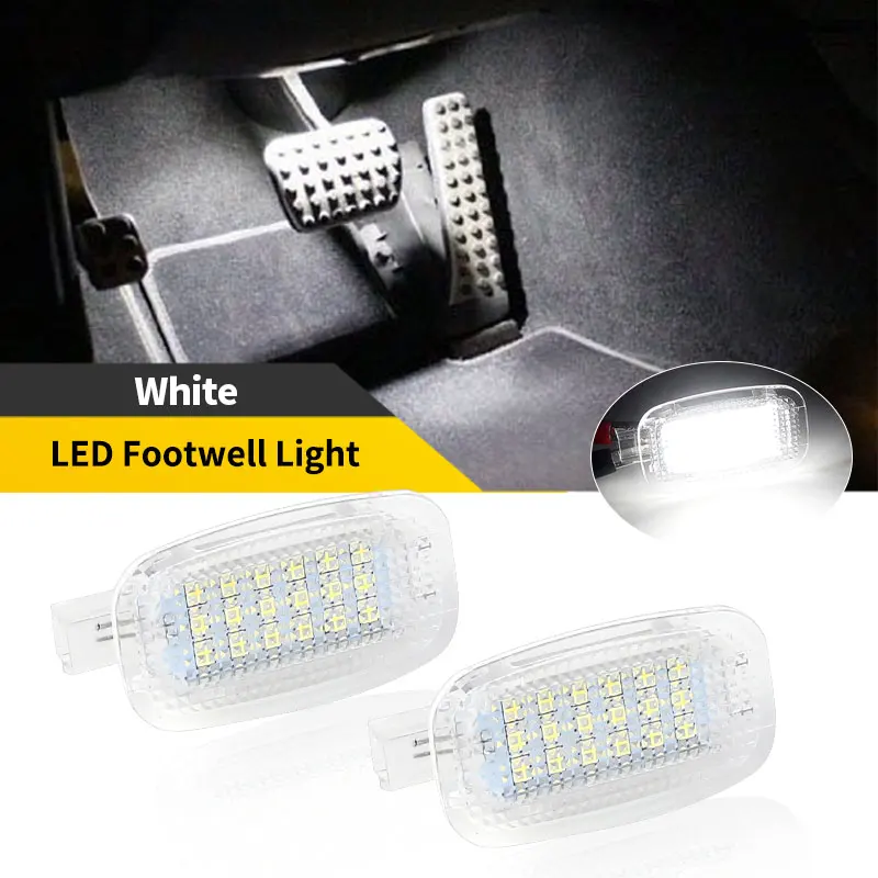 2PCS For Benz W204 W216 W212 S212 C207 A207 W463 X204 W221 C197 Canbus White LED Interior Footwell Light Lamp OEM# A2218200401