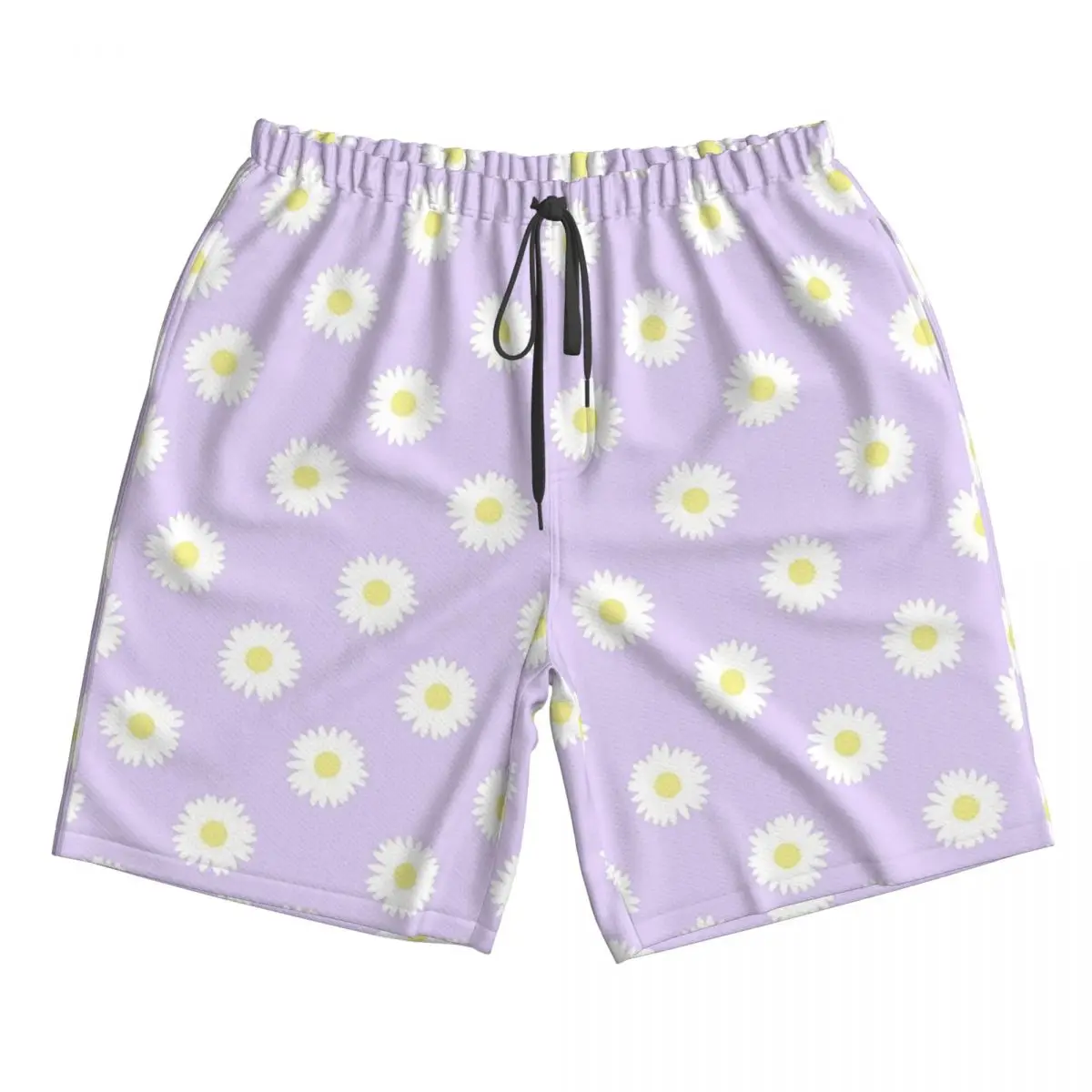 

Daisy Purple Pastel Aesthetic Cute Daisies Flower Cottagecore Trunks Beach Board Shorts Casual Quick Dry Swim Summer Men Pants
