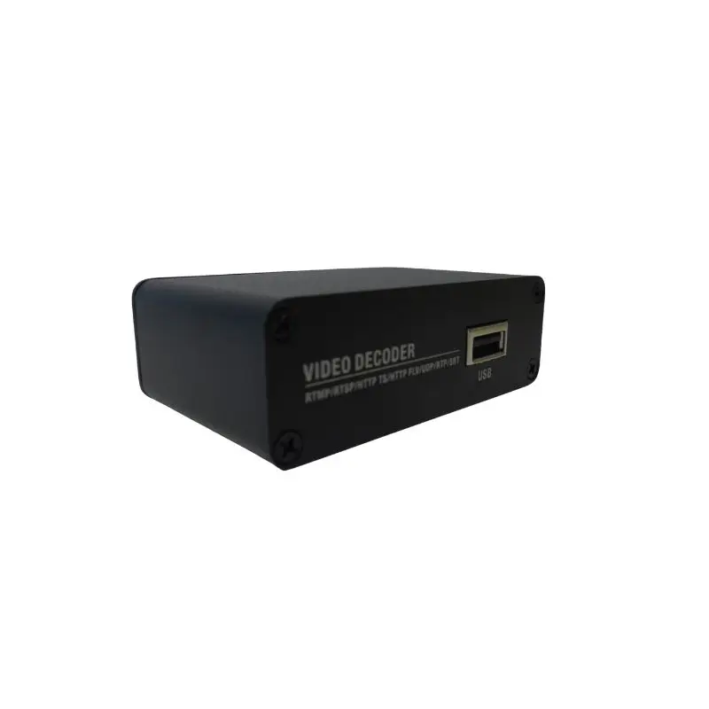 Professional H.265 H.264 4K USB Network Video Media Decoder With Ultra-Low Latency, Multi-Protocol Support RTSP SRT RTMP ONVIF