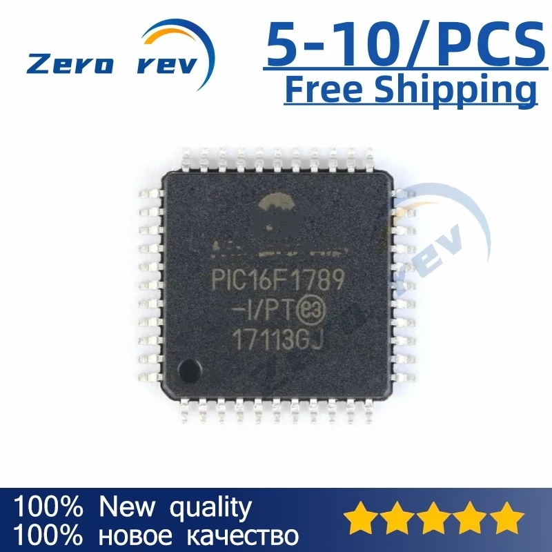 5-10Pcs 100% New Free Shipping T PIC16F1789-IPT 18F47Q84 PIC18F47Q84-I PT QFP-44