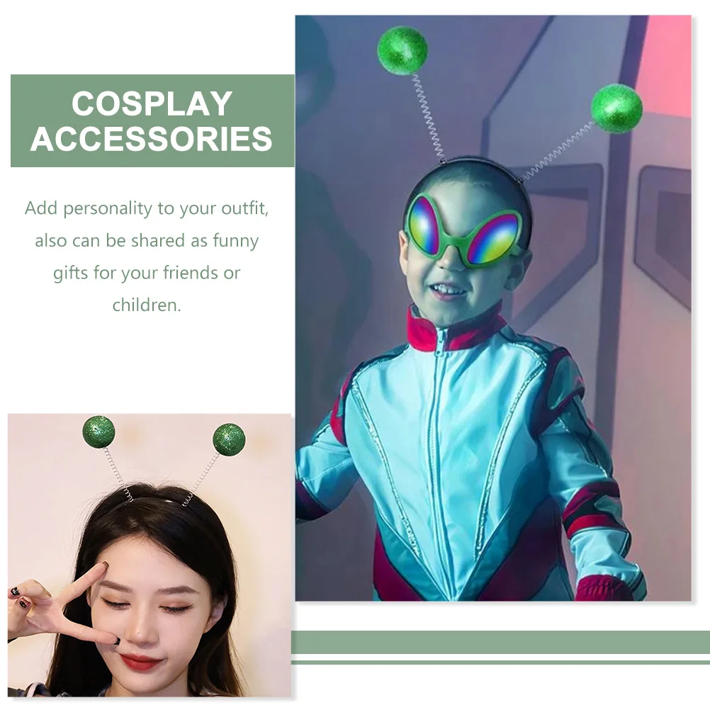 Zestaw 2 Opaski na Głowę Okulary Tęczowe Soczewki Śmieszny Kostium Impreza Akcesoria Nowatorskie Okulary Rekwizyty Dla Dorosłych Cosplay