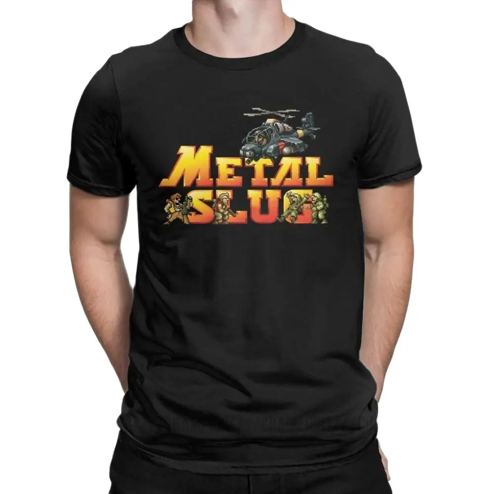 Metal Slug Marco Tarma T-Shirt Men Retro Classic Geo Gun Game 2019 Fashion Cotton Tee Short Sleeve T Shirt Birthday Gift Clothes