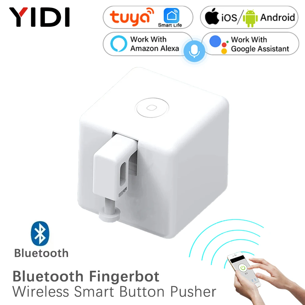 Tuya bluetooth inteligente fingerbot plus interruptor sem fio botão empurrador tuya vida inteligente app controle de voz worh com alexa google casa