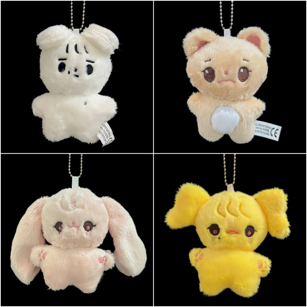 Wonyoung Yujin Cute Doll Keychain High Quality Cartoon Plush Pendant Keyring Bag Accessories Gaeul LIZ Rei Leeseo Fans Gifts