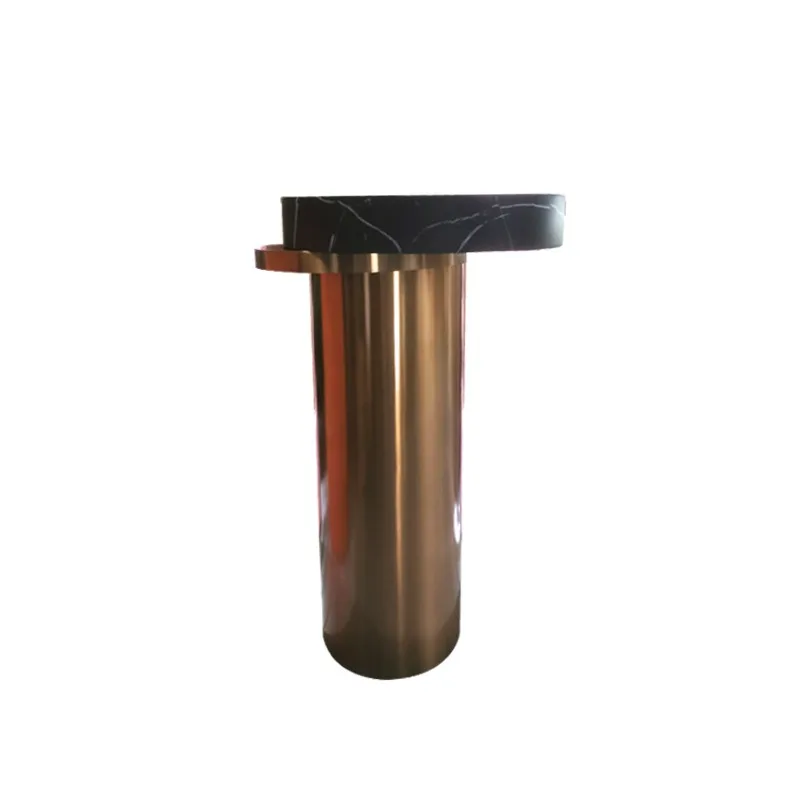 Wind column basin, household floor-to-ceiling washbasin, simple washbasin, wood grain artificial stone cylindrical washbasin