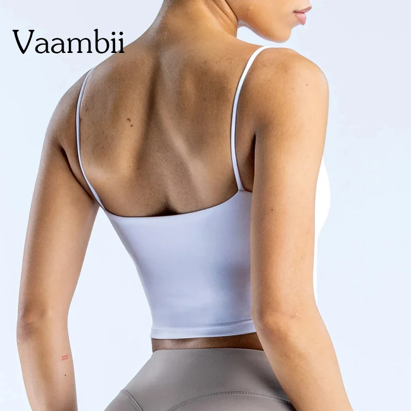 

Solid Beautiful Back Yoga Suit Quick Drying Top Running Sports Vest Slim Fit Fitness Suit Yoga Clothing Sportwear Woman Top