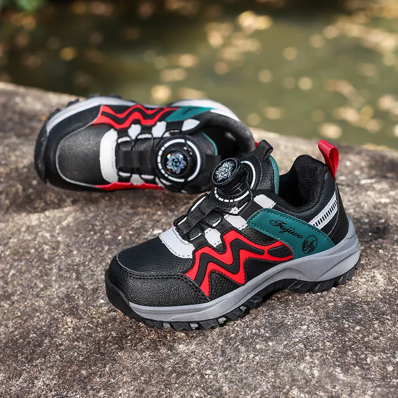 

Kids Hiking Shoes Outdoor Sneakers for Children Designer Leather Casual Sneakers Boys Girls Comfortable Sports Walking Shoes