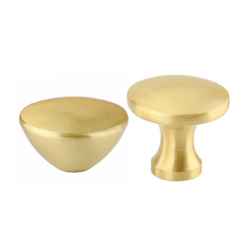 Brass Small Conical Furniture Knobs Kitchen Cabinet Handles Home Drawer Pulls Wardrobe Door Knobs Modern Kitchen  Accessories