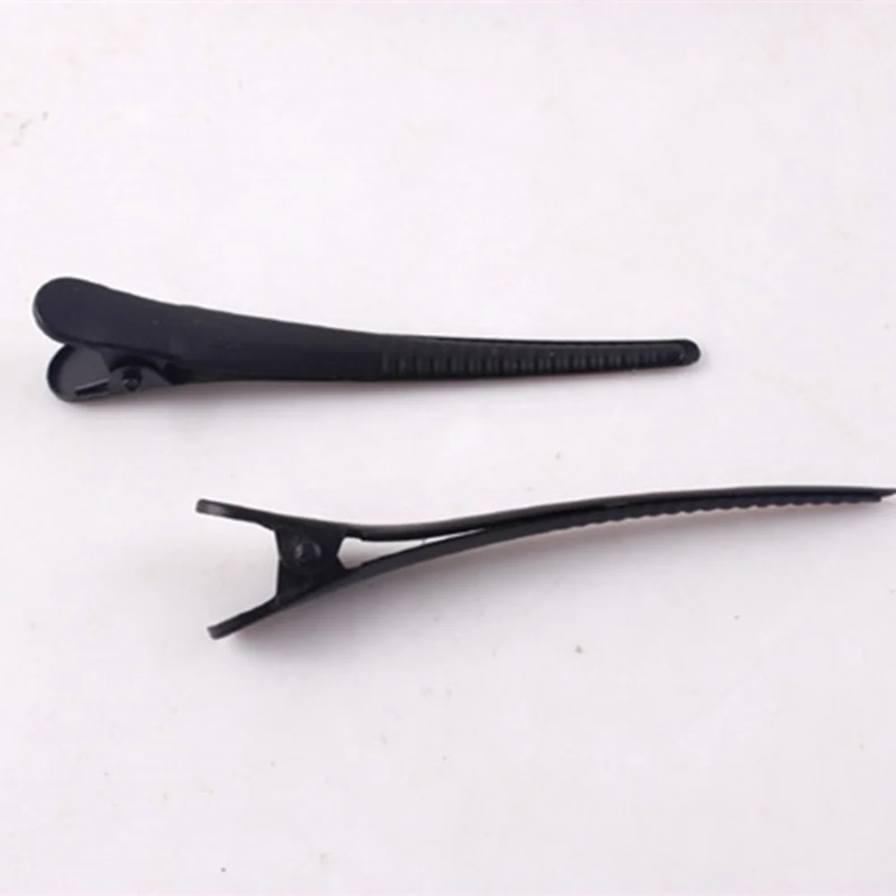 

12Pcs Black Duckbill Hair Clips Simple Frosted Design Easy Grip Hairpins for Women Party Wedding Daily Use Barrettes