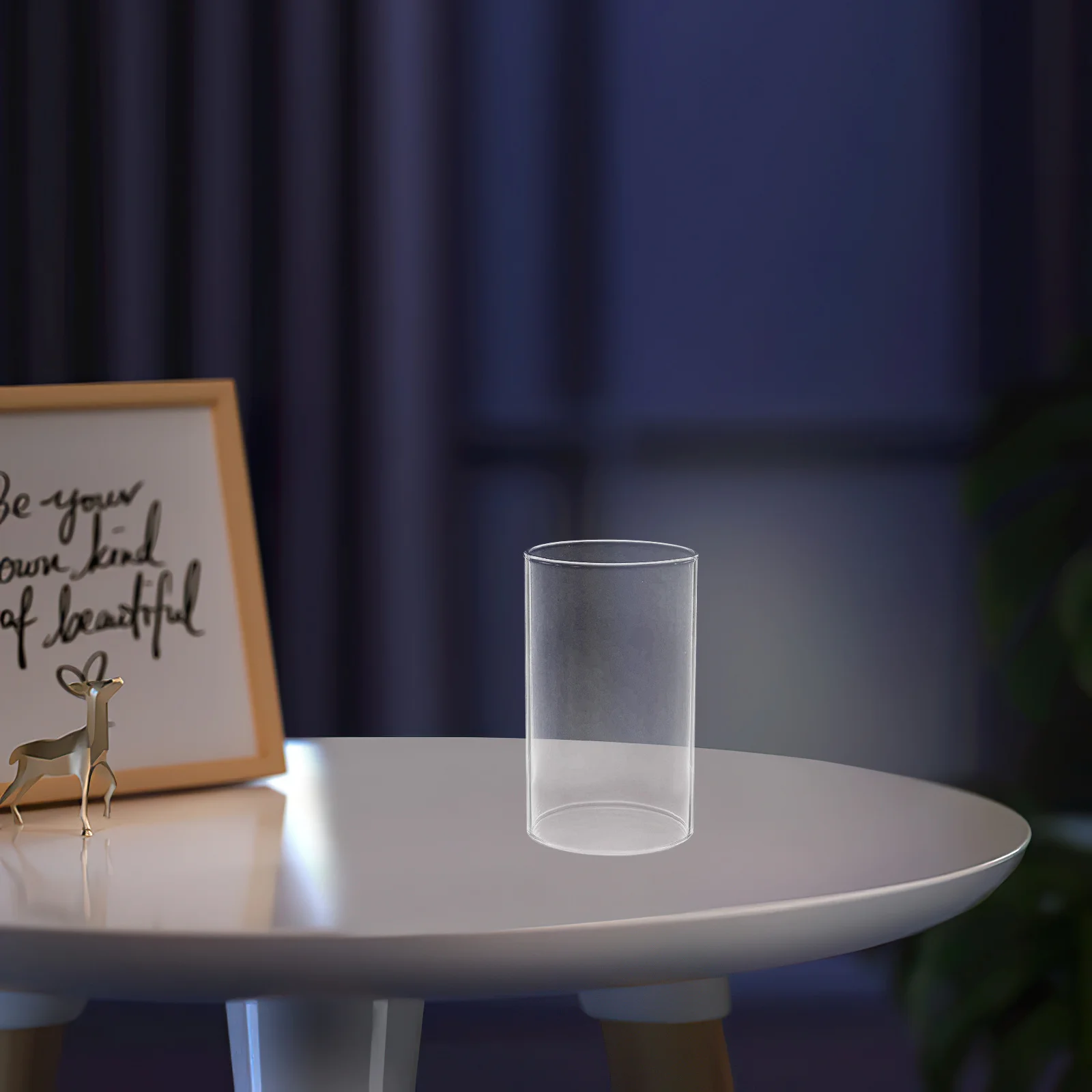 Paralume per pilastro porta cilindro antivento con copertura in vetro trasparente per portacandele a cilindro decorativo centrotavola da tavolo