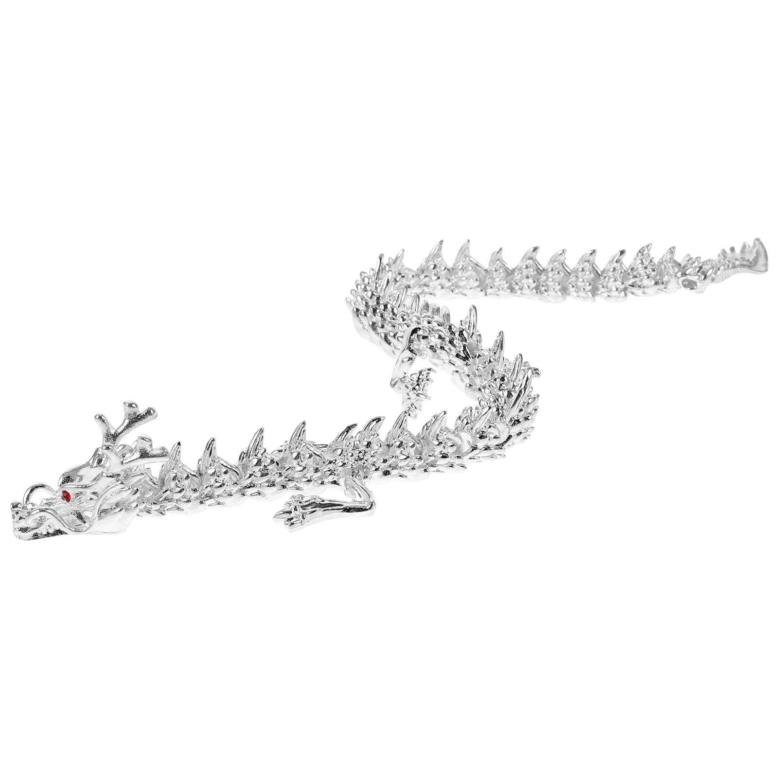 

Movable Dragon Ornaments 3D Metal Figurine Decorative Home Office Zodiac Chinese Feng Shui Statue Dragon Decors