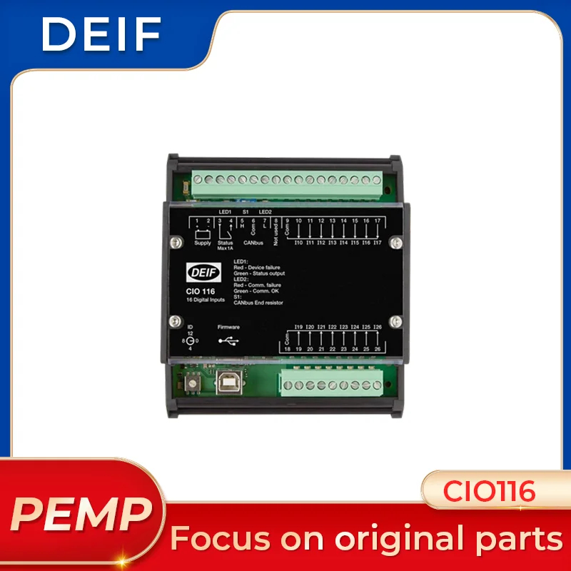 

Deif CIO116 CAN bus-based I/O module genset controller CIO 116 Original