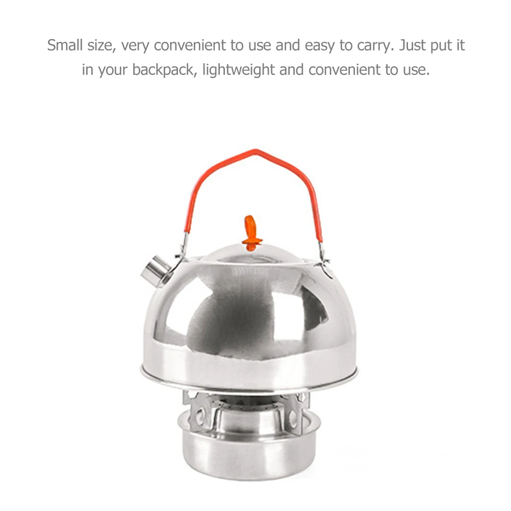 

1 Set Stainless Steel Alcohol Stove Portable Mini Outdoor Camp Cook Stove For Camping Biking Yard Lightweight Durable Easy Carry