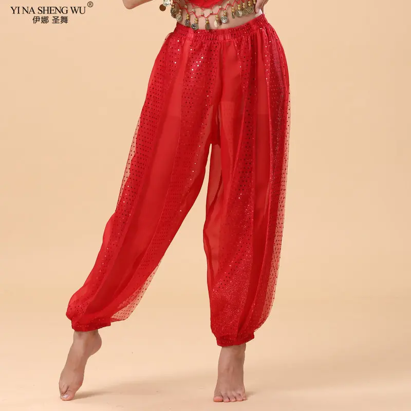 Pantalon de danse indienne en mousseline de soie, culotte bouffante, spectacle sur scène, enfants, adultes, filles, phtalPractice, fjl