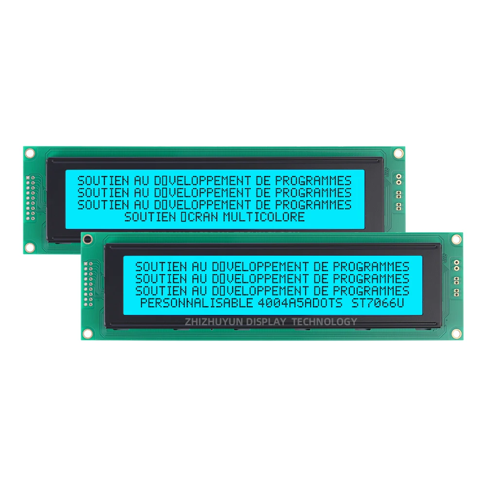 4004A5 European Character LCD Module Display Screen BTN Black Film LED Backlight ST7066U Controller